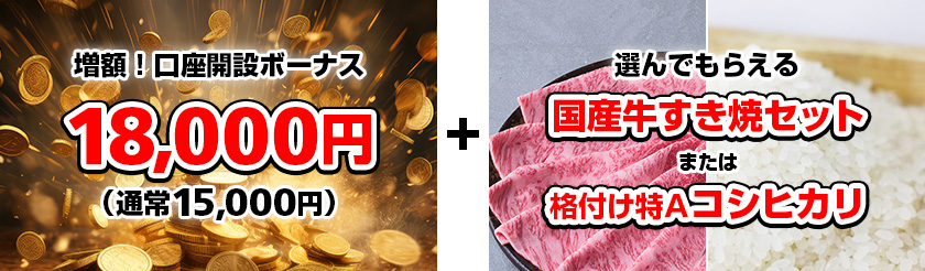 ボーナスキャンペーン特典の紹介