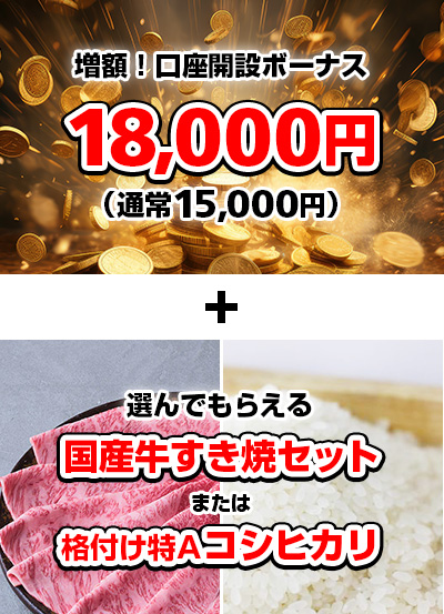 ボーナスキャンペーン特典の紹介